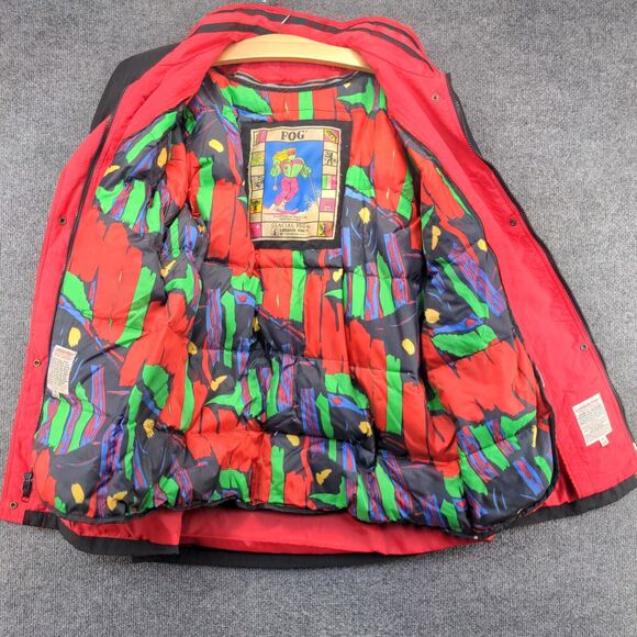 Glacial London Fog Men's Winter Snow Jacket Black Medium Button Front - Picture 11 of 14